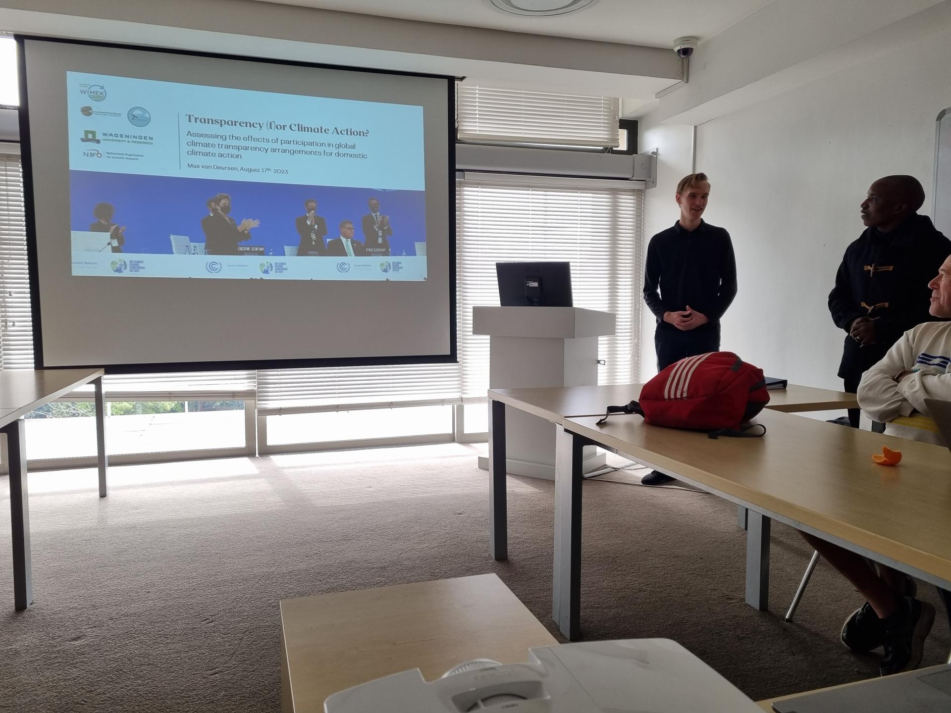 Max van Deursen Brown Bag Presentation